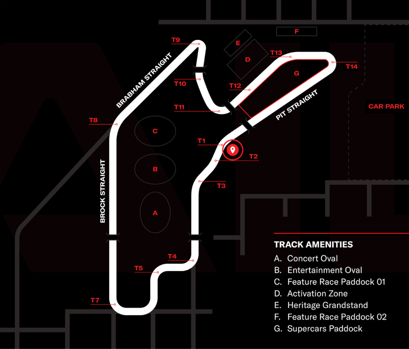 Senna Villa track location map